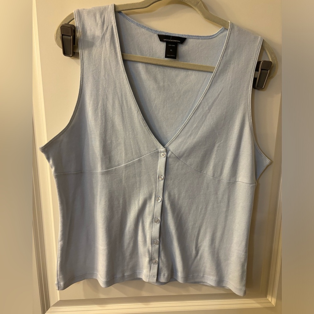 Mods International sleeveless top new, sz xl